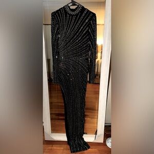 Black jeweled Windsor formal dress size 12